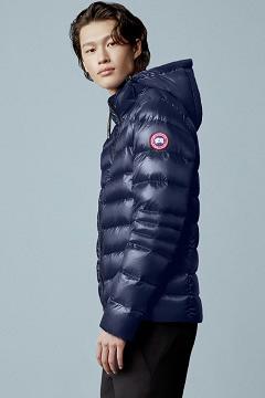 Chamarras Canada Goose Hombre Mexico - Crofton Chaqueta De Plumas Azul Oscuro Marino NK0861534